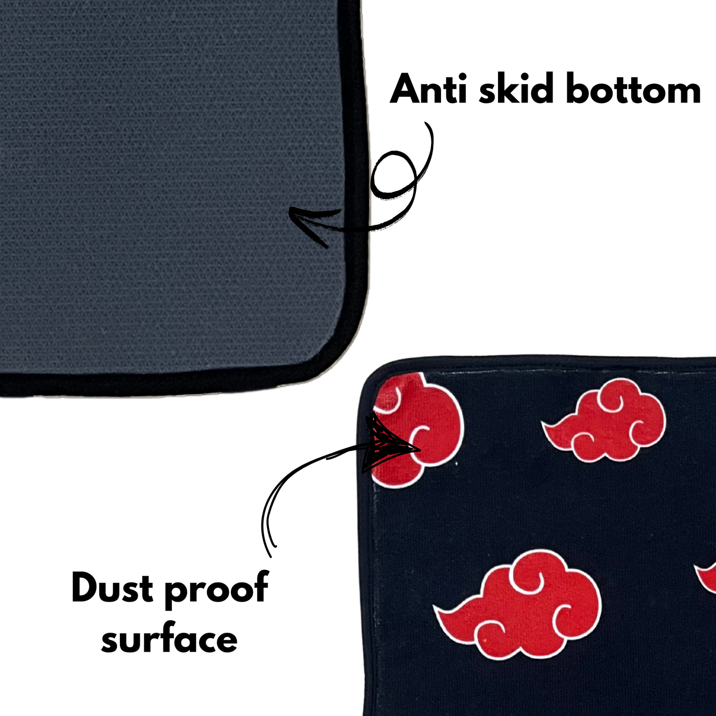 Akatsuki clouds anime car mats