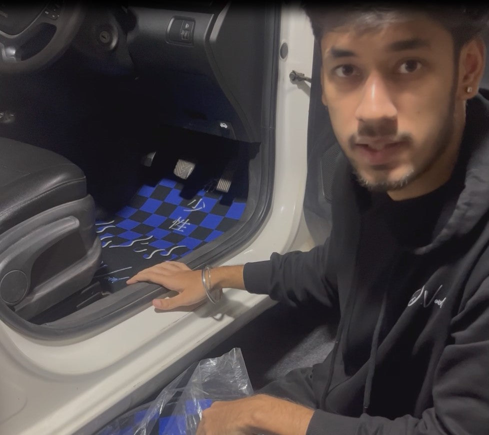 Load video: D.VOID car floor mats